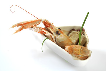 sea food appetizer still life