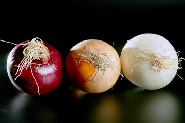 Three onion colors