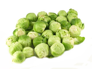 Fototapeta premium Brussels sprouts, isolated.