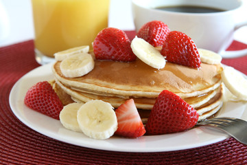 Strawberry Banana Pancakes