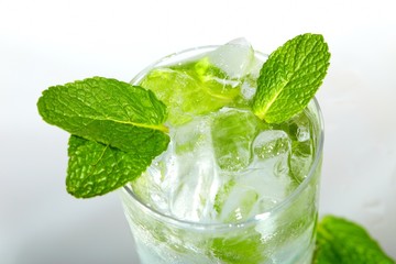Mint ice vodka