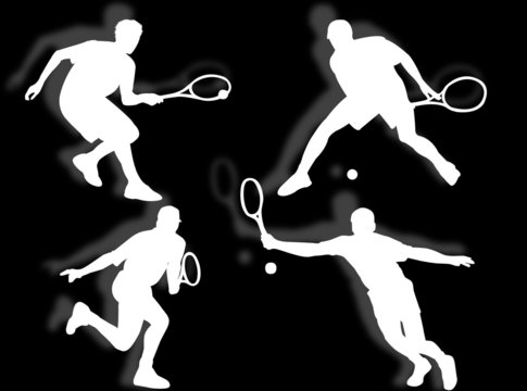 Tennis silhouette