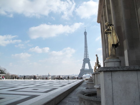 Tour Eiffel vue du Trocadero.