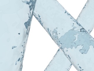 Obraz premium Sfondo astratto con acqua, 3d