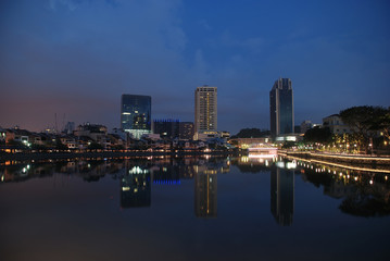 Fototapeta na wymiar Singapore city in the Morning