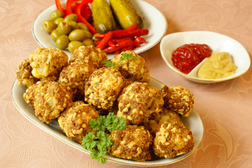 Sausage balls with cheddar