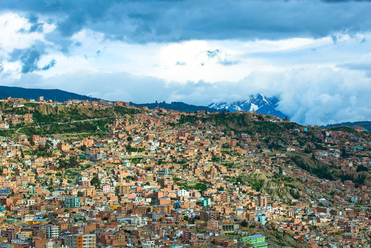 Panoramic view of La Paz, Bolivia