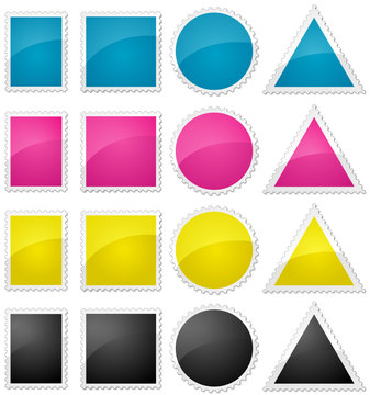 CMYK stamps