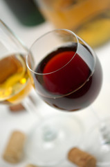 White and red wine