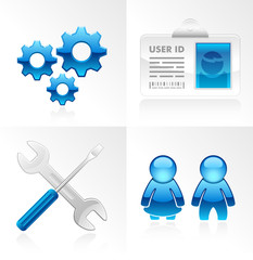 Vector Account and Config Icons