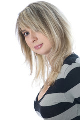 Naklejka premium Young cute girl posing