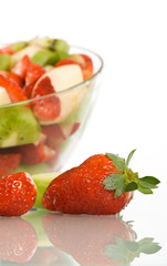 Fruit salad with strawberry