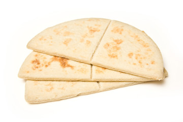 Potato cakes isolated on a white studio background.
