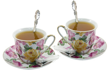Cup with the tea