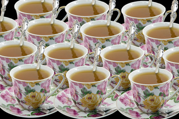 Cup with the tea