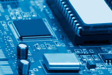 Blue electronic circuit