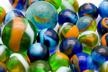 Colorful marble balls as background