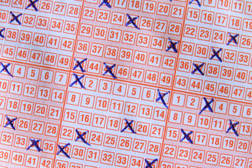 Naklejka premium Lottoschein..
