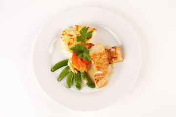 Viktoriabarschfilet mit Kartoffelgratin