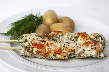 Hühnchen-Spieße