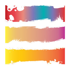 Set of grunge banners