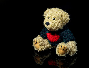 Teddy Bear With Black Background