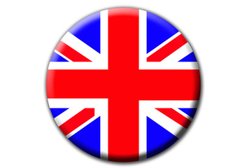 Obraz premium Bandera inglesa redonda