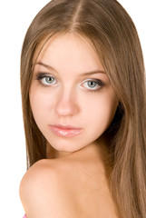 Obraz premium Close-up portrait of young woman