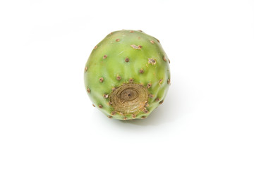 Prickly pear fruit isolated on a white studio background.