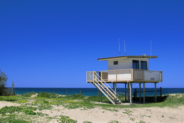 Fototapeta premium Lifeguard radio station on the beach