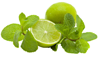 Limes and mint