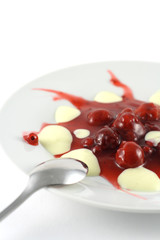 rote grütze mit vanillesoße