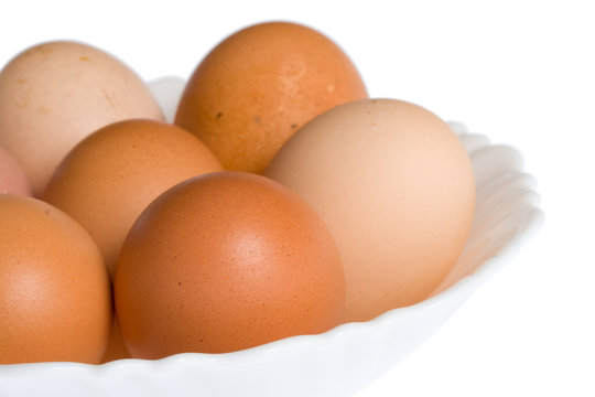 eggs on white plate