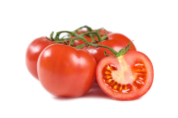 Tomatoes on a bunch-27