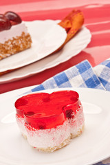 fancy cake with cranberry