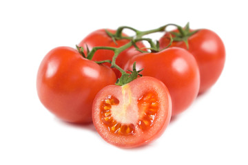 Tomatoes on a bunch-26
