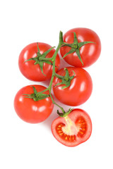 Tomatoes on a bunch-25