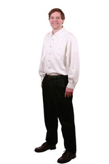 Handsome business man standing