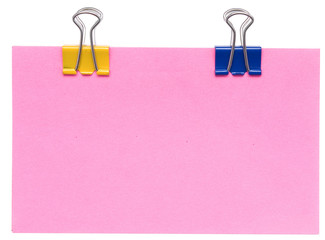 paper note and clips