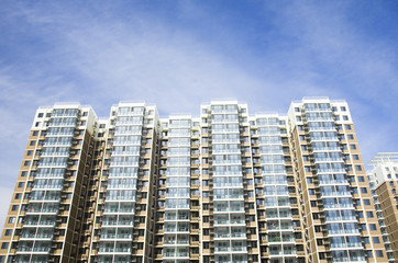 apartment buildings