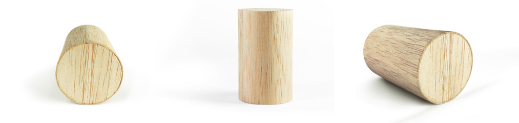 collezione di modellini cilindrici, realizzati in legno di balsa