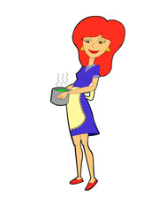 cooking woman