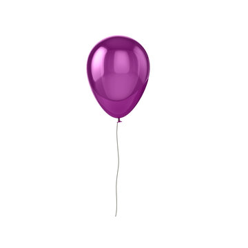 Shiny purple balloon