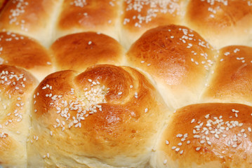 Background from home made rolls