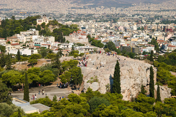 Fototapeta na wymiar Areopag w Atenach