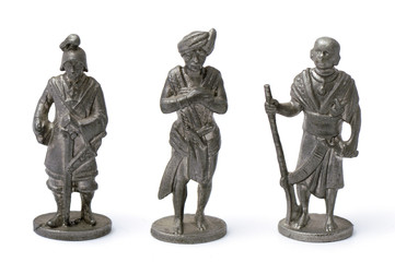 collection of gray tin soldier