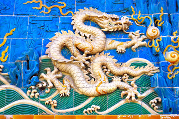 China Beijing Beihai imperial park Dragon