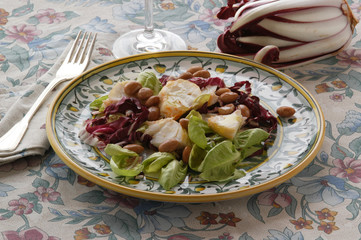 Aragosta con fagioli e radicchio - Secondi Cucina del veneto