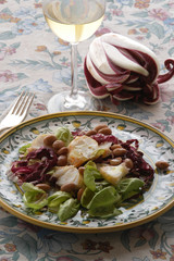 Aragosta con fagioli e radicchio - Cucina del veneto