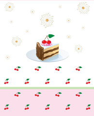 Vintage style dessert menu